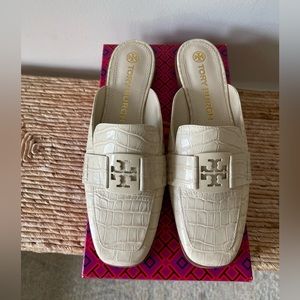 Tory Burch Cream Loafer Mule